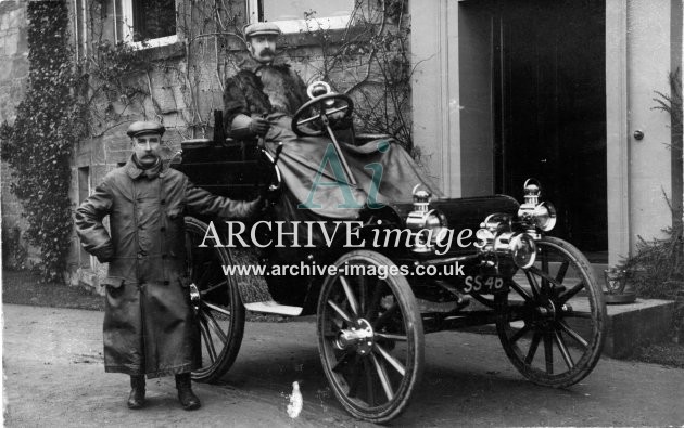 Motoring vintage car SS48 Arrol Johnston c1908 CMc