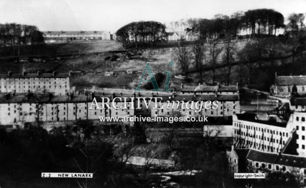 Lanarkshire New Lanark mills c1955 CMc