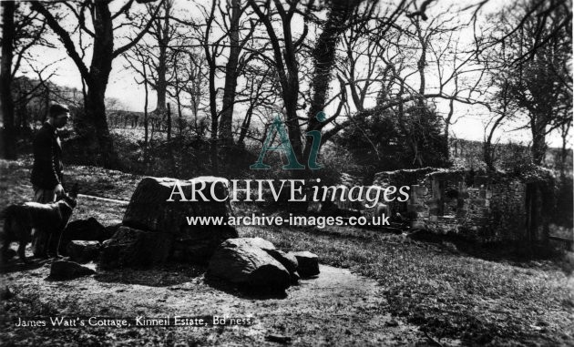 West Lothian James Watt cottage Birkhill Kinneil Boness c1920 CMc