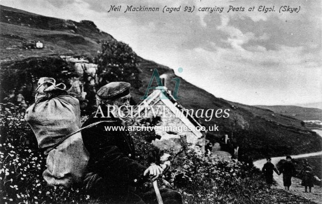 Inner Hebrides Skye Neil MacKinnon Elgol peat carrier c1910 CMc