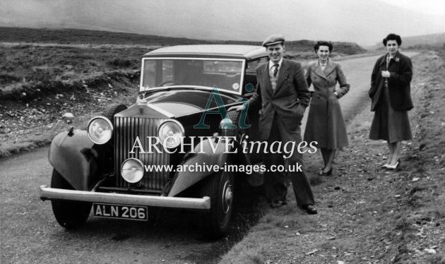 Motoring Yorkshire Rolls-Royce ALN 206 Slaithwaite 1 c1935 CMc