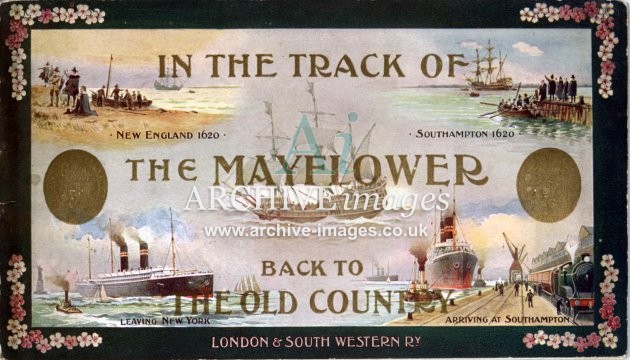 Railway Shipping London and South Western Railway American Line 1910-11 brochure CMc
