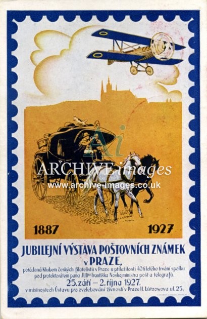 Advertising Czechoslovakia  postal service poster advert c1930 CMc