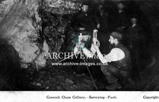 Staffordshire Mining Cannock Chase colliery surveying fault c1905 CMc