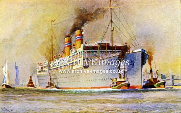 Shipping Norwegian American Line SS Bergensfjord 1920s Cmc
