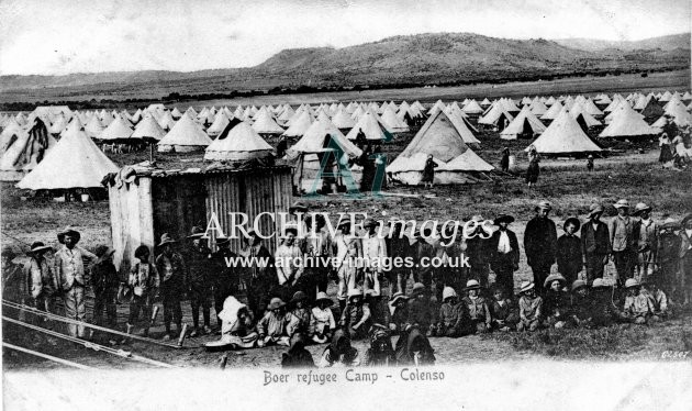 Military South Africa Boer War concentration camp Colenso c1900 CMc