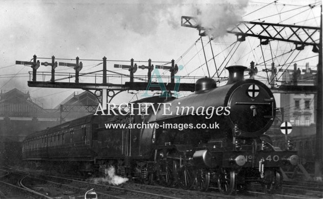 Railways London Victoria Station London Brighton and South Coast Railway LBSC Atlantic at Victoria c1910 CMc