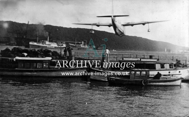 Aviation Imperial Airways BOAC Empire Class during World War Two Freetown Sierra Leone CMc