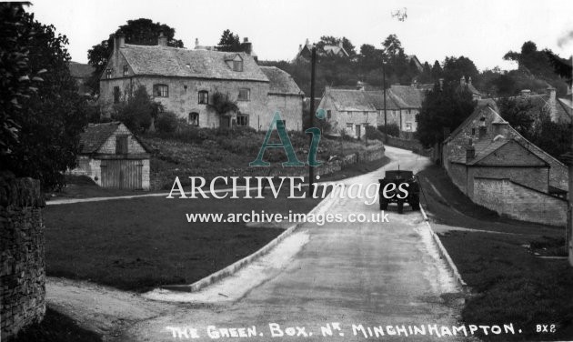 Gloucestershire Box Minchinhampton the green c1935 CMc