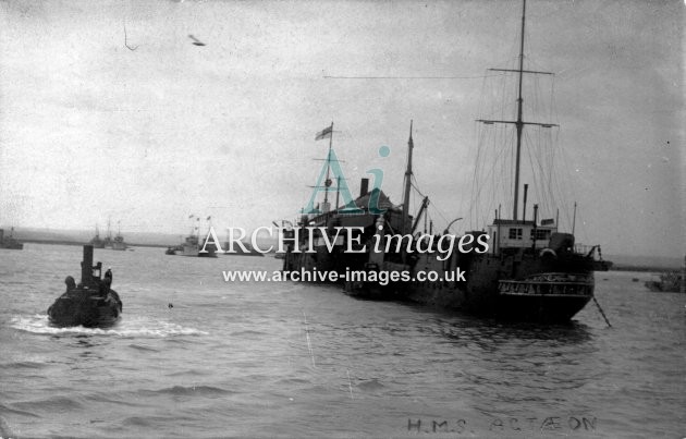 Kent Naval training ship HMS Acteon sheerness c1905 CMc