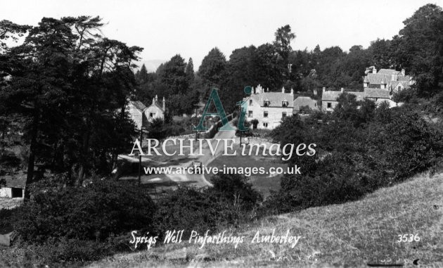 Gloucestershire Stroud Amberley Sprigs Well c1935 CMc