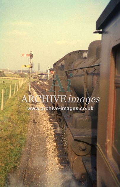 Hereford, Moorfields Junction, 2.15 from Three Cocks 13.10.62