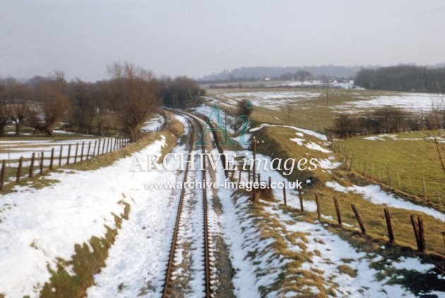 Barbers Bridge, canal bed & railway 3.1965