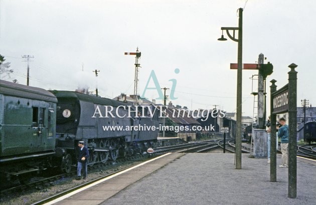 Wadebridge Railway Station & No. 34079 c1963