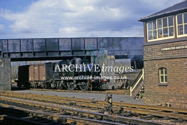 Leominster South End Signal Box & 14xx 1964