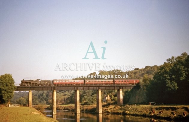 Ballingham Viaduct, No 6991 to Hereford 10.64