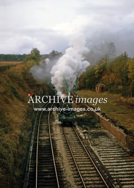 Fawley Tunnel & Station, No 7318 from Hereford 10.64 B