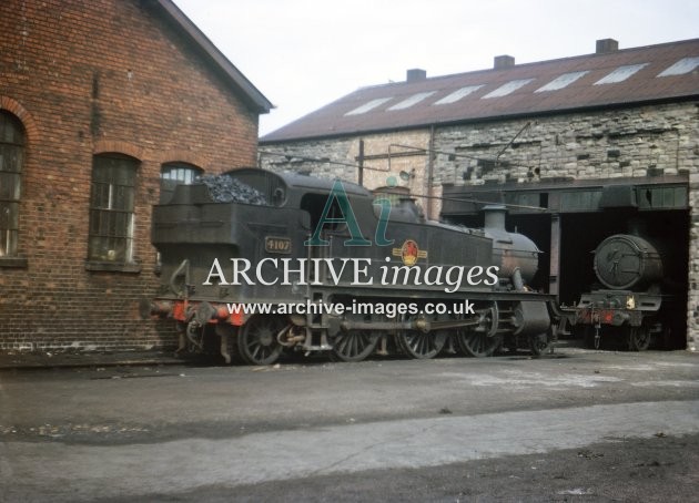 Hereford shed, No 4107, c1960