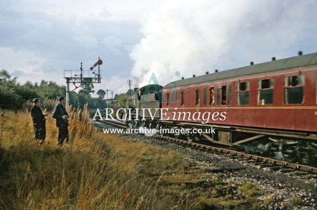 Mitcheldean Road station, No 7318 to Hereford 10.64