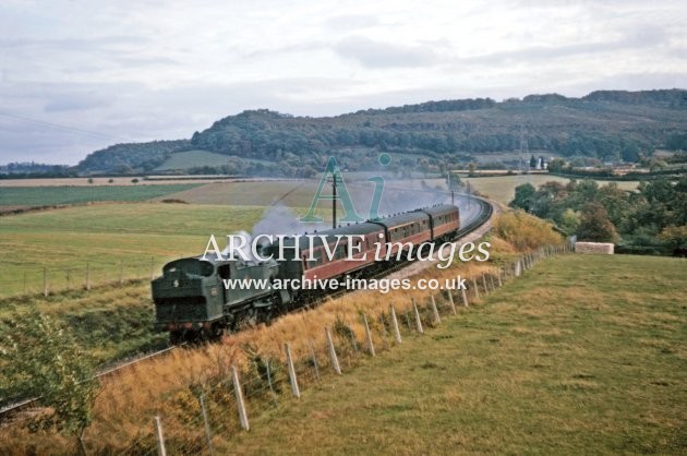 Nr Mitcheldean Rd, passing under A40, Class 61XX 10.64