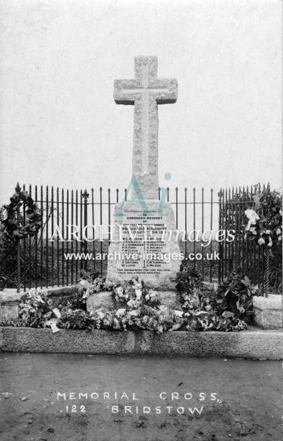 Bridstow, WW1 memorial cross c1919