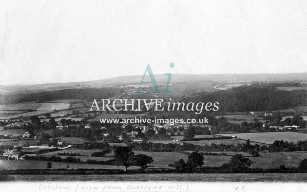 Dorstone, general view from Dorstone Hill c1906