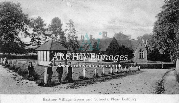 Eastnor, Village Green & Schools c1908
