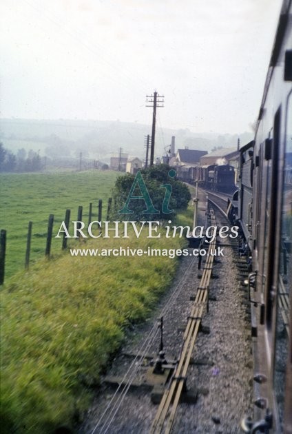 Approaching Wiveliscombe Railway Station 1962