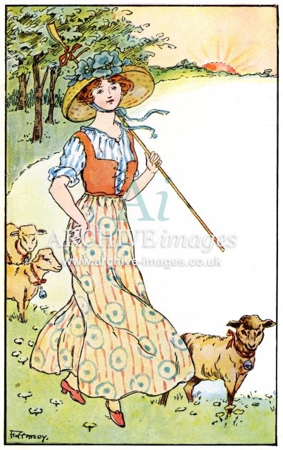 Florence Hardy, Farm Girl - Shepherdess