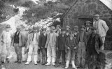 St Austell, Group of Clay Miners c1906