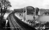 Saltash, Royal Albert Bridge & GWR Train c1907