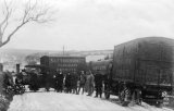 Accident at Redruth circa 1910, involving steam lorry of S&T Trounson Ltd of Redruth