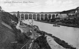Calstock viaduct circa 1910, viewed from the ECMR incline.