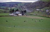 A picturesque view of the Central Wales Line viaduct on 28th April 1963
