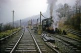 0-6-0PT No 8702 taking water at Pentirhiw on 27th January 1962