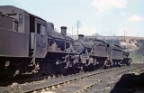In Worcester shed yard on 12th April 1963. No. 78001 nearest and No. 8106 beyond.