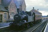 No. 1445 at Tenbury on last day of passenger services, 29th July 1961