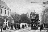 Gloucester Tramway opening, 2nd car arriving at Wotton on 3rd May