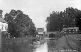 Stroudwater Canal, Eastington Wharf & Narrowboat c1908