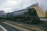 Battle of Britain Class 4-6-2 No. 34070 Manston at Barnstaple Junction in August 1963