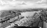 Nos 6, 7 & 8 docks at Trafford Wharf on the Manchester Ship Canal circa 1933