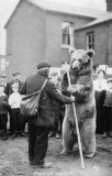 Foreign Gypsy & Dancing Bear at an unknown location (believed to be northern England) c1908