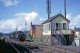 A pair of BR Standard Class 78xxx 2-6-0s make use of the crossover in front of Gobowen North Signal Box in September 1966