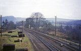 The approach to Umberleigh, looking towards Barnstaple, in January 1964
