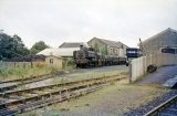 No 9678 shunts the yard at Bovey on 12th August 1961