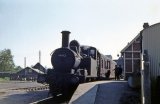 The 5.10pm Tiverton Junction to Hemyock service at Uffculme in June 1963