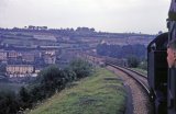 Approaching Calstock Viaduct, looking west towards Calstock station. Photo believed to have been taken in August 1963