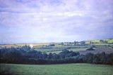 A panoramic view looking NE from near Fowey Consuls circa 1962, with a goods train presumably on the main line east of Par.