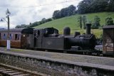No. 1471 at Dulverton with a service from Tiverton in August 1963