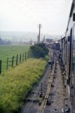 A view of Wiveliscombe from a Barnstaple train in June 1962